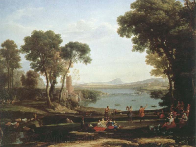 Claude Lorrain landscape with the marriage of lsaac and rebecca Germany oil painting art